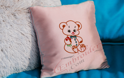 Baby Bear Girl Embroidery Design