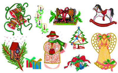4×4 baby Christmas Embroidery collection
